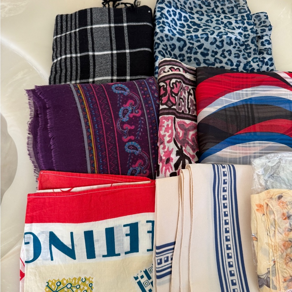 Colorful Patterned Scarves Collection